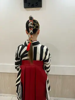 卒業式🎓袴着付け✖️ヘアセット（※営業時間前も対応してます⭕️）