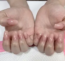 (オフ代別途)スカルプチュアネイル　長さ出し　シンプルワンカラー