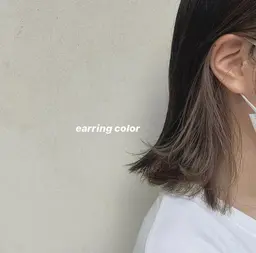 🎀【　インナーカラー　】🎀cut ＋inner/earring color ＋シルクtreatment