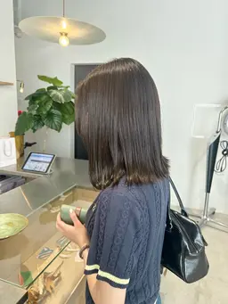 【ケアもカラーもいいとこ取り！✨️】ツルツル髪質改善カラー