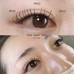 【フラット140本4500円】LEDエクステ変更＋1100円😍カラー変更可⭐️オフ.コーティング込・Lカール有