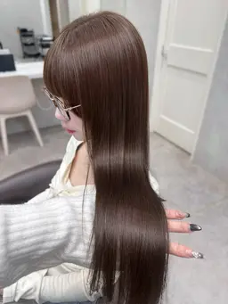 【お正月クーポン⛄️】似合わせカット+艶ワンカラー+クイック髪質改善トリートメント🤍