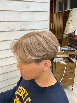 【メンズ】カット＋ブリーチダブルカラー！