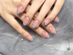 ワンカラーベースフレンチ（新規ソフトジェルオフ無料）