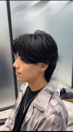 メンズカット➕フェザーパーマ