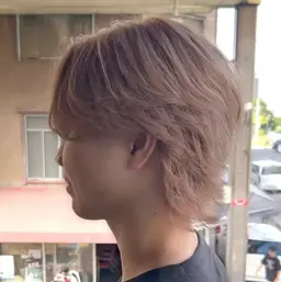 カット✖️ダブルカラー🔥ホワイトカラー/ミルクティーカラー/ベージュ/メッシュ/インナーカラー