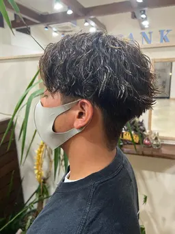 3名限定🌈朝のセット時間を楽に🌈似合わせカット+ケアパーマ⭐️(メンズもOK)前処理トリートメント付き