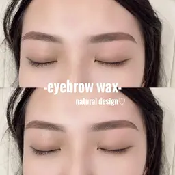 美眉毛アイブロウWAXスタイリング＋毛量調整有（間引き）+眉メイク￥4700