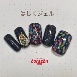ネイルアートモデル【はじくジェル】コース※来店時のオフ無料※ケア込※¥6000