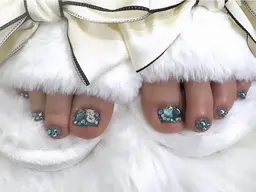 【NEWOPEN記念】オフ無料☆フットネイルxマグネットワンカラー¥5500