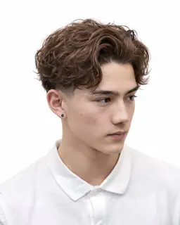 【⚠️1月新春限定⚠️早い者勝ち💨】🔥ラフに決まる海外風ヘア🔥メンズカット＋海外風パーマ🌀