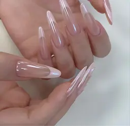 チップ長さ出し10本+フレンチネイル