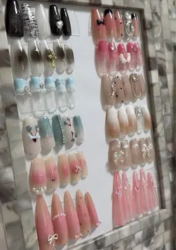 2月、３月限定girly course🎀定額デザイン　ご新規様オフ無料