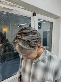 ✨【10​〜​30代メンズ限定】✨カット＋バレイヤージュ/ハイライト＋1ステップトリートメント（ミニモ学割/韓国/メッシュ）