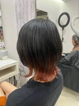 【✨派手すぎないおしゃれ可愛い✨】インナーカラー➕オージュアトリートメント