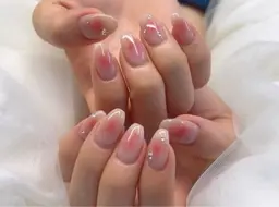 【オフ無し】⚜️チークネイル(ハンド)