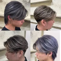 【minimo特別価格】☘️デザインcolor☘️メンズ×バレイヤージュorハイライトカラー