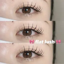 (オフ無料)アイsp付🪽フラットラッシュ100本🪽アイシャンプー付き💫LED➕¥1100 ((束感コーティング付