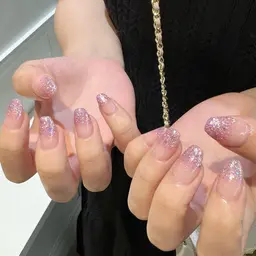 オフあり🧁オフありラメグラデーション⭐️(パラジェル使用)