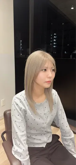 ダブルカラー(ブリーチ＋ワンカラー)