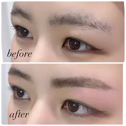 【栄／眉毛ワックス脱毛】黄金比デザインで垢抜け眉に◎眉メイク仕上げOK！【女性専用サロン】