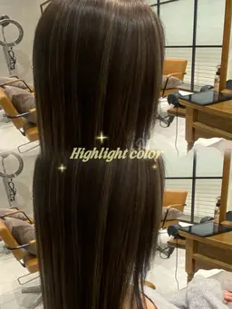 🌎ハイライトカラー＋トリートメント🌍【肩上レングスの方】