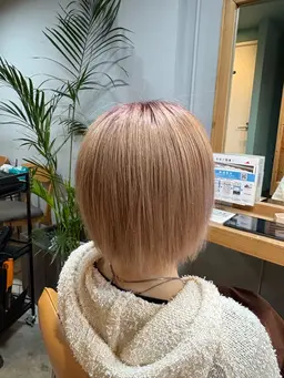 🌈艶カラー+髪質改善oggiotto12stepトリートメント