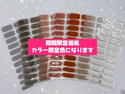 【プレオープン期間限定価格】硬化型ジェルフィルムワンカラー◇カラーは選べる◇フィルムサイズ規格あり