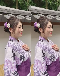 🌽浴衣ヘアセット🌽花火大会、夏祭りに　（目安時間３０分⏳）