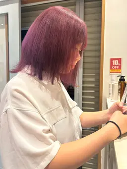 ★ダブルカラー★(ブリーチ+オンカラー)+2STEPトリートメント付🎀