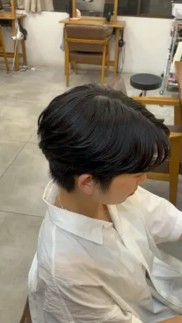 短髪ワンカラー🩵