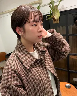 ショートヘアおすすめ　（レディース限定）カット+カラー
