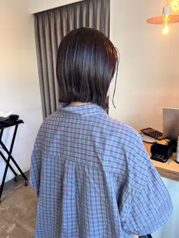 切りっぱなしbobカット＋スパシャンプー🫧