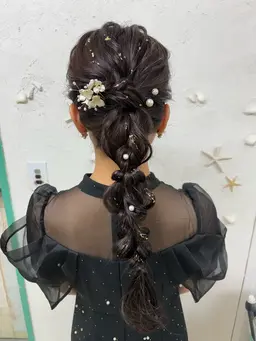 ヘアアクセ付きヘアセット（パールピン/金箔/ぎんぱく/ラインストーン）からお選び下さい✨