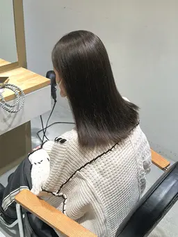 ［大人かわいい×透明感］水素美髪カラー🩵熱に反応してツヤが出る成分配合◎色もちUP✨（9:00-15:00限定価格）