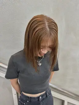 前髪カット＋アディクシーカラー
