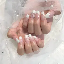 オフあり🍒フレンチ(クリアベース)