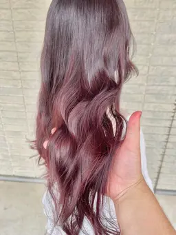 カット+低ダメージコスメカラー+つるりんちょトリートメント