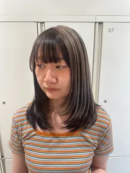 💟ローライトカラー💟ブリーチ＋カラー＋オージュア1stトリートメント