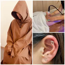 【期間限定モニター】温活よもぎ蒸し🌿×ラジオ波🔥×耳つぼジュエリー（6粒）💎スッキリボディケア(60分)