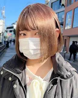 🥰原宿で予約困難な大人気店💖カラー💖➕メンテナンスカット　#リタッチ#ブリーチなしカラー#ミルクティー