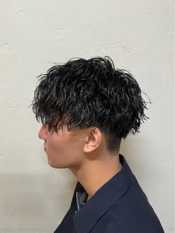 【メンズ限定】メンズカット＋炭酸頭皮ケア＋トリートメント+パーマ