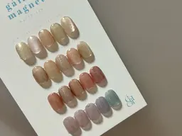 【ハンドジェル初回付け替えオフ無料】💅マグネットワンカラーカラー選択可能⭐︎パラベース変更+1000