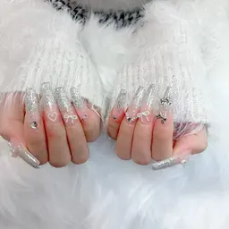 《チップの長さだし》フラッシュネイル※パーツ2個付き‼︎