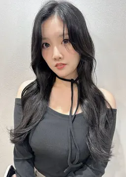 🎀ブリーチ無し艶ぷる×透けるフルカラー🎀＋2stepトリートメント