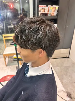 🎄12月新規様限定🎄✂︎メンズカット+シャドウパーマ🇰🇷+トリートメント