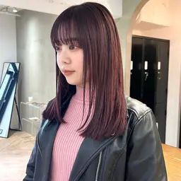 【ミニモ限定🎀】カット+透明感カラー🤍🤍レイヤーカット/顔まわり/髪質改善/暖色カラー/ミニモ学割/韓国