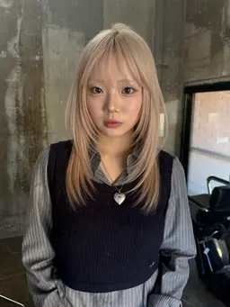 ［カットoff］2ブリーチ＋カラー