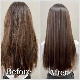 【✨ ご新規様限定クーポン✨ ご新規様は次回も同価格でOK ✨】美髪縮毛矯正+デザインカット+髪質改善トリートメント