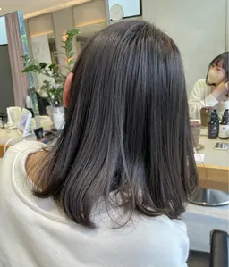 【透明感】ブリーチなしワンカラー＋トリートメント